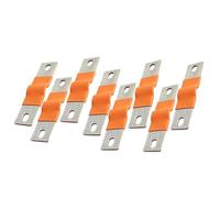 Nihcora Paquete de 8 barras colectoras de cobre niquelado para energía solar y baterías de ciclo profundo.