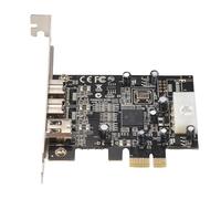 Nihcora -PEX30016 3 Puerto IEEE 1394 Firewire 1394B & 1394A PCIe 1.1 X1 Tarjeta TI XIO2213B Chipset Requiere controladores más antiguos
