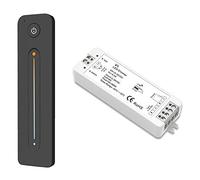 Nihcora Regulador LED 12 V, 5 V, 24 V, 36 V, 8 A, interruptor inalámbrico PWM con ajuste de brillo de 2.4 G, control remoto de contacto para tira LED de un solo color