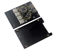 Nihcora Tarjeta Adaptadora de 2,5 Pulgadas 4 TF una, Unidad de Estado SóLido SSD de FabricacióN Propia, para Tarjeta de Grupo Micro-SD una