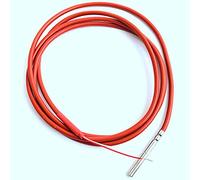Nihcora Termistor de 2 cables PT1000 con sensor de temperatura recubierto de gel de silicona, sonda de 1,5 metros, 45 mm x 5 mm, 50-180 grados centígrados RTDs
