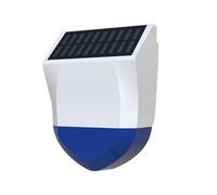 Nihcora Tuya - Alarma inteligente de sirena WiFi para exteriores, alarma de luz y sonido solar, impermeable, alarma de luz solar