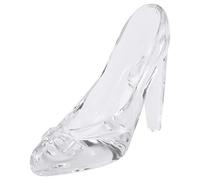 Nihcora Zapatos de Cristal Regalo de Cumpleaños de Cristal Decoración para el Hogar Cenicienta Zapatos de Tacón Alto Zapatos de Boda Figuras Miniaturas Ornamento