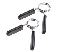 NIHENHAO 1 par de Abrazaderas de Campana de 25 mm Clips de Cuello de Resorte Bloqueo de Mancuernas de Peso para Gimnasio Levantamiento estándar Gran Metal