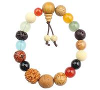 NIHENHAO 18 tipos de cuentas elásticas unisex ajustables naturales Bodhi semillas oración Zen Yoga pulseras regalo joyería
