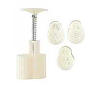 NIHENHAO 50g Forma de Pino Sellos de plástico Moldes Accesorios para Hornear Gadget de Cocina para el Festival del Medio Otoño Plástico