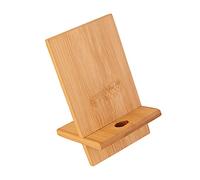 NIHENHAO Bamboo l Soporte para teléfono móvil Soporte de Montaje Soporte para Tableta de Escritorio teléfono para Todos los teléfonos móviles con Orificio de Carga Bambú