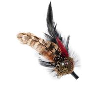 NIHENHAO Broche Steampunk para mujer y hombre, estilo punk, reloj de engranaje, broche de plumas, broche de solapa, pin de disfraz, ramilletes, horquilla para el pelo genial