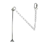 NIHENHAO - Brocheta para Comida de pájaros Gancho Colgante de Metal para Frutas y Verduras comederos de Acero Inoxidable para Mantener la Jaula Limpia Acero Inoxidable