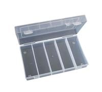 NIHENHAO Caja de Almacenamiento de plástico Rectangular con 5 Ranuras contenedor de Almacenamiento para ase Apto para 100 Uds. 27mm OIN s Ho