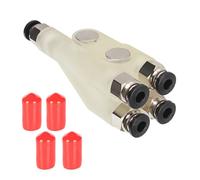 NIHENHAO Conector de alimentación de filamento 4 en 1 para impresoras 3D X1C, resina transparente con sello