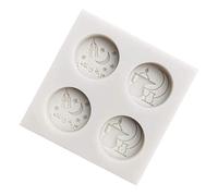 NIHENHAO Eid árabe Fuente Luna Silicona Pastel Fondant Molde Chocolate azúcar artesanía Silicona