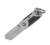 NIHENHAO Herramienta de Bolsillo de Tijera de Resorte EDC de Supervivencia al Aire Libre para Llavero de Acero Inoxidable