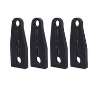 NIHENHAO Juego de 4 almohadillas de amortiguación para cerradura de puerta de coche, juego de cojines de goma para cerradura de puerta de coche, reduce el ruido y agita, disfruta de un cierre