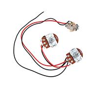 NIHENHAO Juego de arnés de cableado de graves para piezas de bajo eléctrico, preamplificador de graves eléctricos, repuesto de pastilla de circuito de 250 K 1V1T