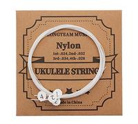 NIHENHAO Juego de cuerdas de ukelele, 4 piezas de nailon transparente, piezas de repuesto para ukelele