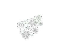NIHENHAO Lindos Troqueles de Corte de Copos de Nieve Plantillas de Troqueles de Guión en Relieve navideño para Adornos de Diario de Scrapbooking