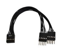 NIHENHAO Mainboard - Adaptador de extensión de cabecera USB 2.0 de 9 pines - Convertidores USB 2.0 hembra a 2 macho