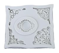 NIHENHAO Molde de Fondant SoftMold en Relieve de Encaje Lavable para decoración de Pasteles Dulces Chocolate Hornear Suministros para Fiestas Silicona tóxica