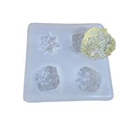 NIHENHAO Molde de racimo de Cristal Simulación de Resina Piedra Original Molde de Resina epoxi UV Decoraciones Hechas a Mano Molde de fundición de Piedra de Cristal