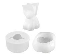 NIHENHAO Molde de Resina epoxi de Cristal de Perro Forma Animal Vela Cera Molde de Silicona Silicona