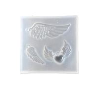 NIHENHAO Molde de Silicona con Forma de ala de ángel Collar Colgantes Molde de fundición Molde de Resina epoxi de Cristal Molde de jabón de Yeso Hecho a Mano