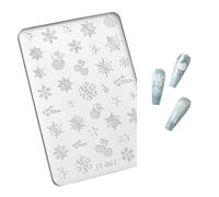 NIHENHAO Molde de silicona para uñas, sellos de silicona, decoración de uñas, herramientas de estampado para uñas