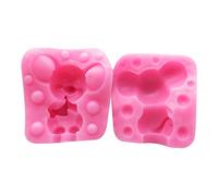 NIHENHAO Molde de Vela pequeña 3D de Silicona para decoración de Escritorio Hecha a Mano Molde de Vela de Resina epoxi de Yeso para decoración del hogar Silicona