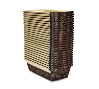 NIHENHAO Papeles Kraft Moldes para Pan Moldes para Pan Corrugado Reciclable Panadería Pastelería Moldes Rec con Impresión para Hornear Papel Kraft Papel Corrugado