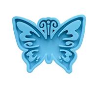 NIHENHAO para Llavero en Forma de Mariposa Molde de Resina Manualidades Molde de Silicona Molde de epoxi UV joyería Hecha a Mano Colgante Llavero Resina de Silicona