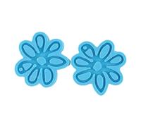 NIHENHAO Pendientes Molde de Resina epoxi Nudo Llavero de Flor Gota de Oreja Cuelga Molde de Silicona Silicona