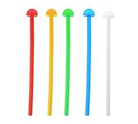 NIHENHAO Plastics Birdcage Perch Paquete de 5 Loros Palo de pie para pájaros Garra de molienda para pájaros pequeños Fácil de Instalar Colores Aleatorios Plástico