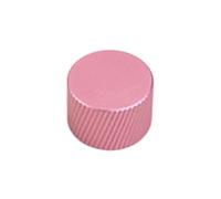 NIHENHAO Pomo giratorio de metal para teclado mecánico, 16 mm de diámetro, perilla giratoria de construcción sólida, color rosa