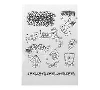 NIHENHAO Sello Transparente de Silicona para bebés Scrapbooking en Relieve Tarjeta del día de San Valentín Hacer para niños Manualidades Divertidas Suministros de Arte