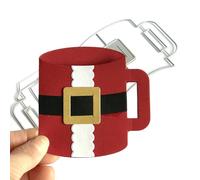 NIHENHAO Taza de Navidad Troqueles de Corte de Metal Plantilla Scrapbooking Álbum Tarjeta de Papel Molde