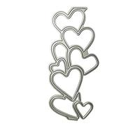 NIHENHAO Troqueles de Corte de Metal en Forma de corazón Tarjetas de Papel en Relieve Manualidades álbumes de Recortes para Manualidades