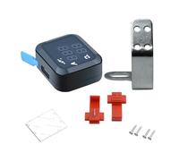 NIHENHAO Voltímetro de motocicleta con puerto de carga USB de 12 V-24 V, medidor digital de temperatura para manillar