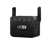 Nihexo 2.4Ghz Dual Band WiFi Extender Zen Booster 300M Internet Range Zenbooster Router (Black)