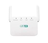 Nihexo 2.4Ghz Dual Band WiFi Extender Zen Booster 300M Internet Range Zenbooster Router (White)