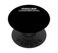 Nihilismo Definición Nada Realmente Importa Nihilista PopSockets PopGrip Adhesivo
