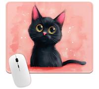 NiHome Alfombrilla de mouse linda para mejorar la experiencia de trabajo y juego, alfombrilla de mouse de diseño artístico, alfombrilla de mouse para juegos, base de goma antideslizante, superficie