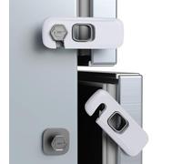 NiHome Paquete de 6 cerraduras de seguridad para refrigeradores, armarios, cajones, puertas dobles y más, protege a los bebés de accidentes en el refrigerador, fácil instalación, material duradero