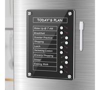 NiHome tabla magnética de acrílico para planificación de tareas con deslizadores y soporte de escritorio, multifuncional para niños y adultos