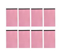 NIHUIFA 8 unids A 4 Legal Pad Escritura Hoja Tearable Notepad Forrado Scratch Book Memos Pad Suministros Escolares