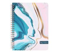 NIHUIFA Cuaderno de doble alambre, 160 páginas, a rayas anchas, para escribir, 16,5 x 21 cm, bloc de notas universitario para oficina, escuela