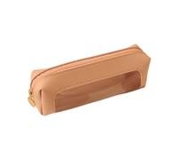 NIHUIFA Estuche transparente impermeable con cremallera, resistente al agua, de poliuretano, bolsa de papelería para estudiantes, escuela