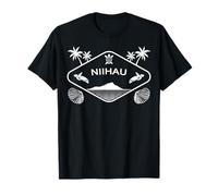 Niihau Hawái Palmeras Tortuga Marina Isla Recuerdo Camiseta