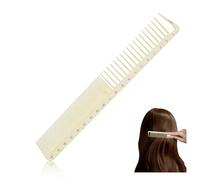 NIIIYTYB Peine de medición con regla, peines de corte de pelo para barberos, estilistas, trenzadores, herramienta para salón de belleza, de precisión, portátil, antiestático, peines de peinado