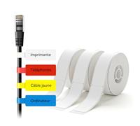 NIIMBOT 3 rollos de etiquetas 12,5 x 109 mm, etiqueta autoadhesiva para D110, D11, D101 H1S, etiqueta de cable para clasificaciones