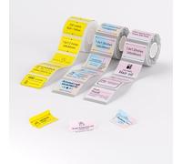 NIIMBOT 3 rollos de etiquetas para etiquetadora B1/B1 Pro/B21/B21 Pro/B2/B2 Pro/B3S,（40x30mm amarillo+azul+rosa）,laminadas térmicas autoadhesivas,impermeables,antiaceite